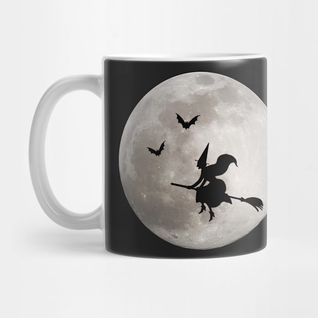 Halloween Full Moon Spooky Witch by Blue Planet Boutique